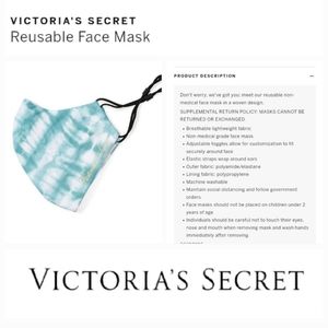 Victoria's secret reusable face mask